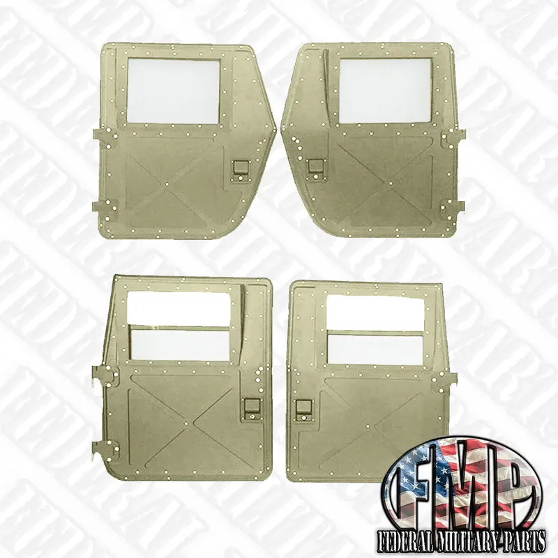 Hard X-Doors, Set Of 4, X-Style For Humvee Hmmwv M998 M997 M1043 M1045 2