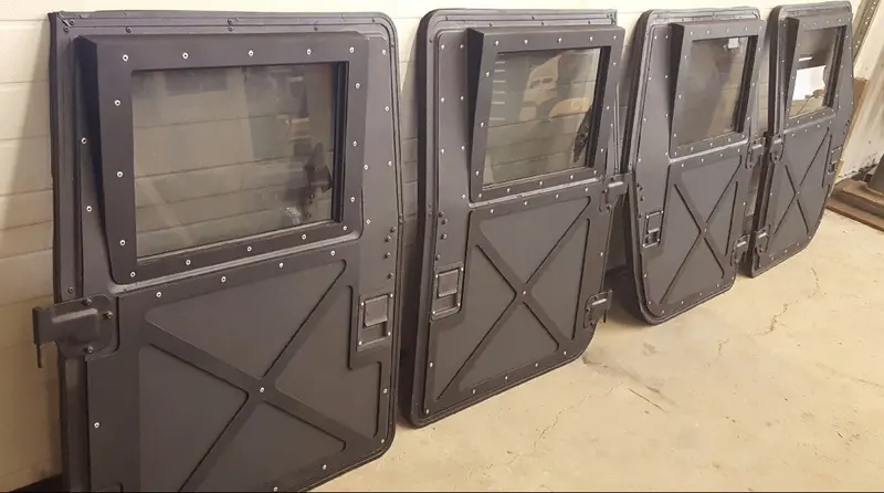 Hard X-Doors, Set Of 4, X-Style For Humvee Hmmwv M998 M997 M1043 M1045 4