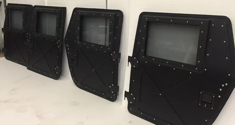 Hard X-Doors, Set Of 4, X-Style For Humvee Hmmwv M998 M997 M1043 M1045 4