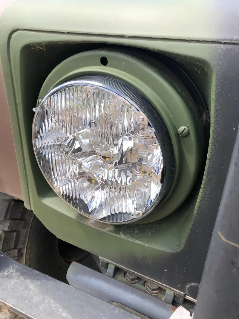 Headlight Universal For Wheeled Vehicles 24 Volt Led Oem Style Plug And Play Headlights Fits Humvee M998 1