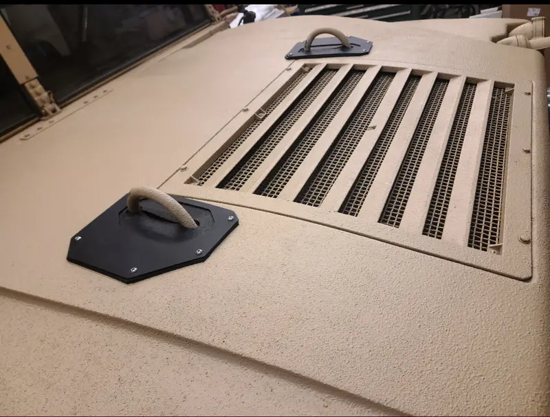 Hood Reinforcement Plates, Pair, Fits Military Humvee 1