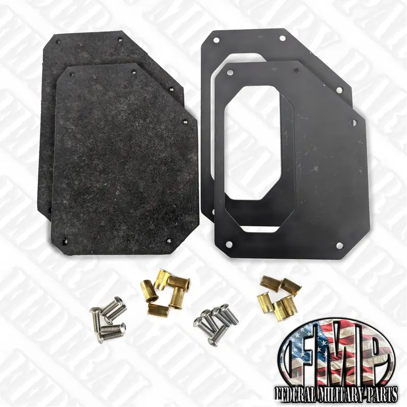 Hood Reinforcement Plates, Pair, Fits Military Humvee 2
