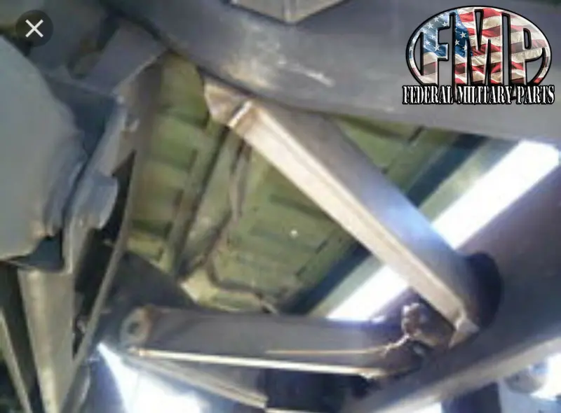 Inner Support Bracket Pair For Humvee Airlift Rear Bumper 1