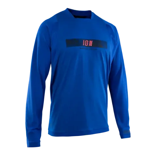 Ion Scrub Amp Long Sleeve Mtb Jersey - Cobalt Reef 1