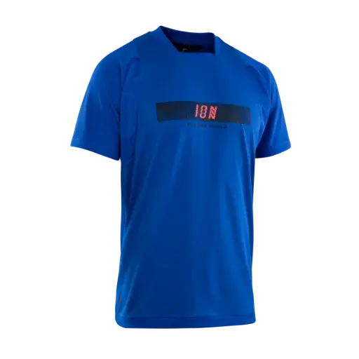 Ion Scrub Amp Short Sleeve Mtb Jersey - Cobalt Reef 1