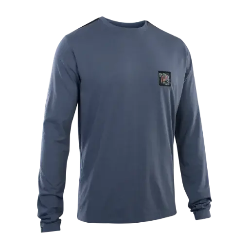 Ion Seek Amp Long Sleeve Mtb Jersey - Storm Blue 1