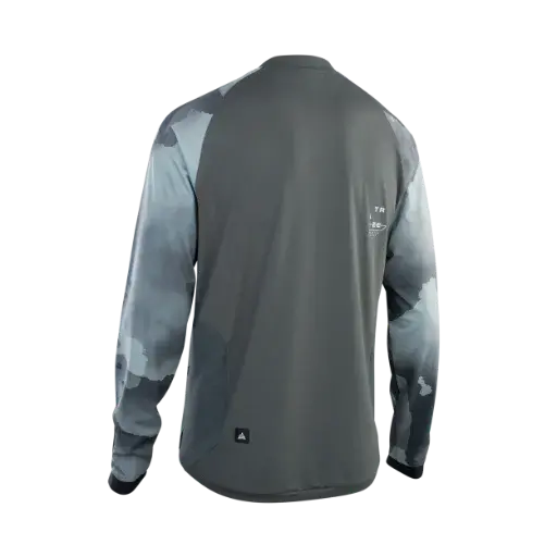 Ion Traze Amp Aft Long Sleeve Mtb Jersey - Thunder Gray 2