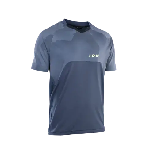 Ion Traze Amp Aft Short Sleeve Mtb Jersey - Indigo Dawn 1