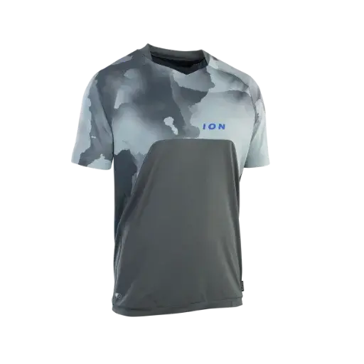 Ion Traze Amp Aft Short Sleeve Mtb Jersey - Thunder Gray 1