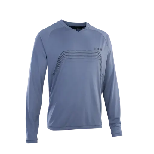 Ion Traze Long Sleeve Mtb Jersey - Storm Blue - 2022 1