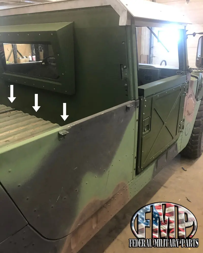 Iron Curtain Installation Kit-(2-Man) Fits Rear Steel/Aluminum/Iron Curtains M998 Military Humvee Hmmwv H1 1