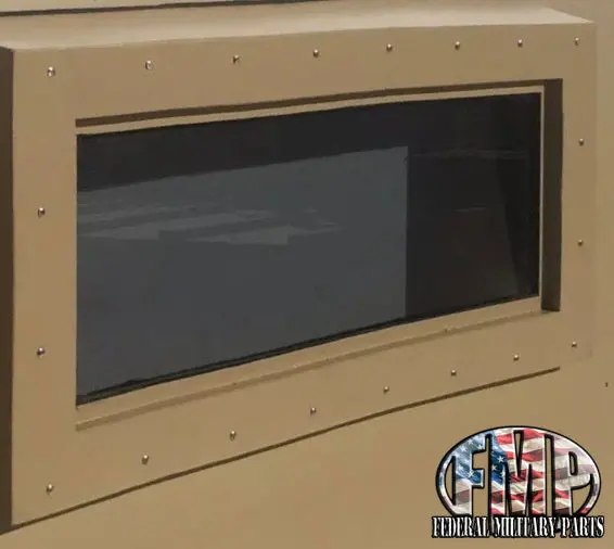 Iron Curtain Window - Bullet Resistant Tinted Grey (No Frame) 1