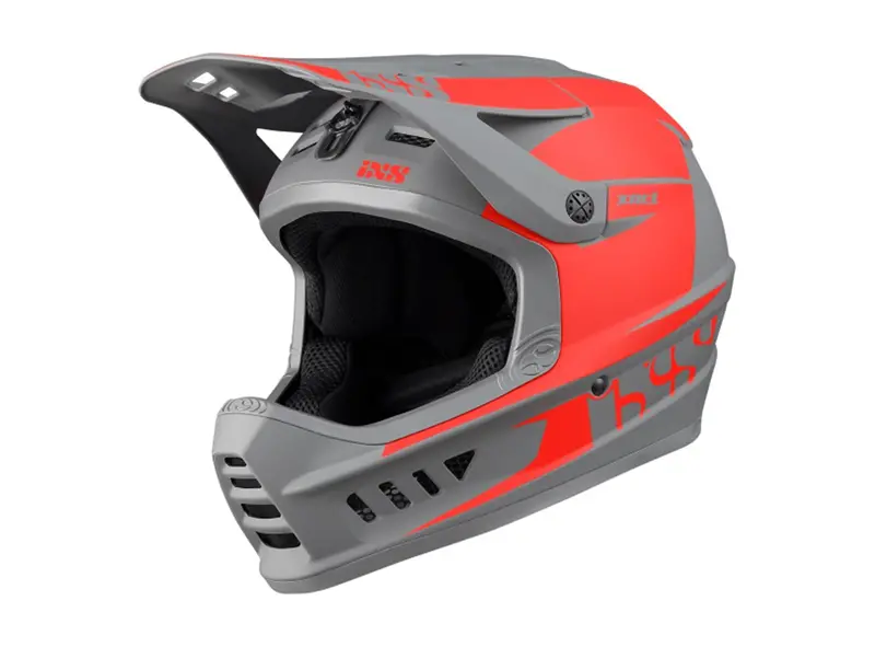 Ixs Xact Evo Full Face Helmet - Red-Graphite 1