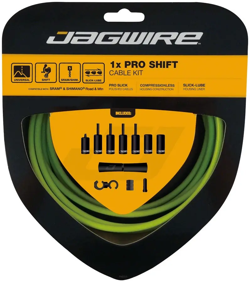 Jagwire 1X Pro Shift Kit - Organic Green 1