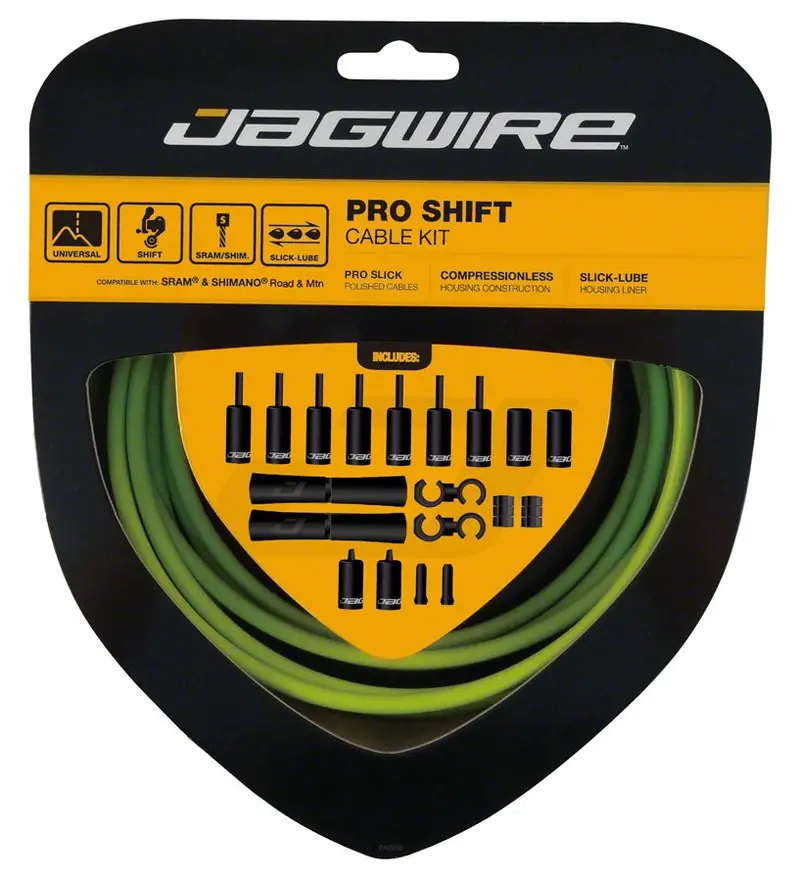 Jagwire 2X Pro Shift Kit - Organic Green 1