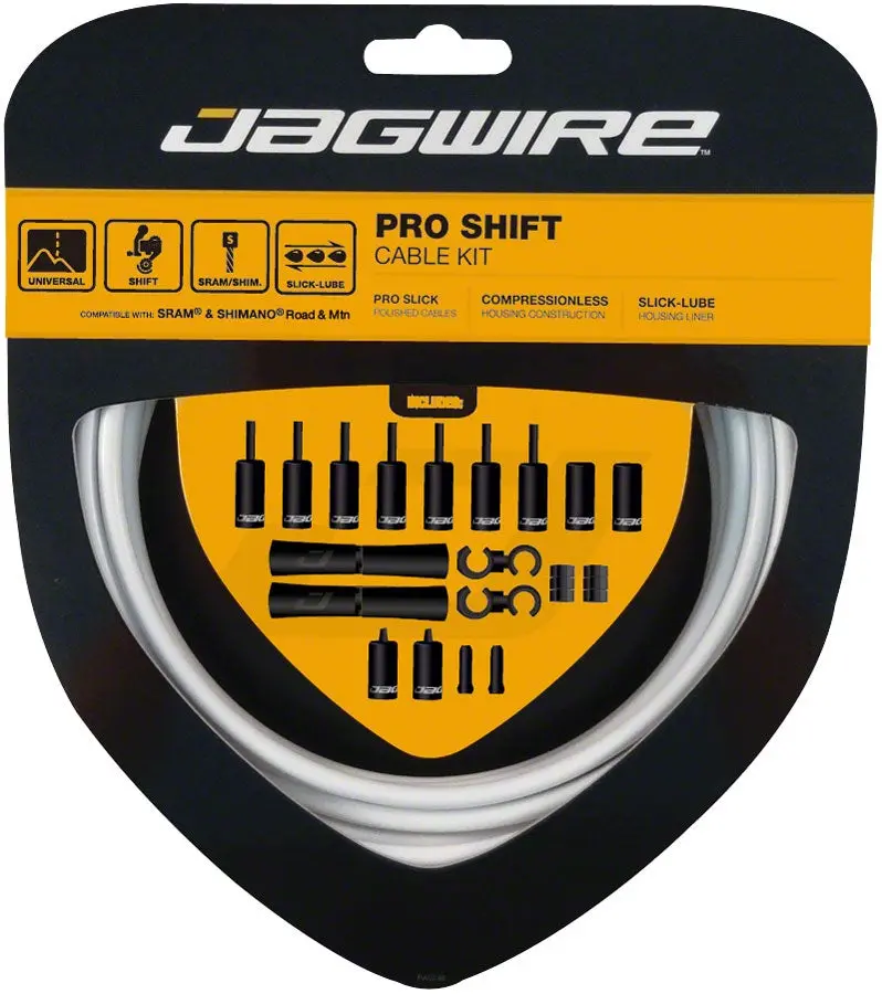 Jagwire 2X Pro Shift Kit - White 1