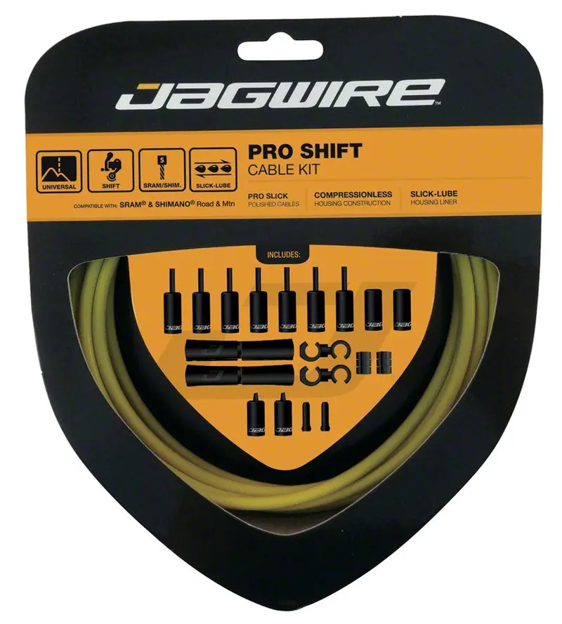 Jagwire 2X Pro Shift Kit - Yellow 1
