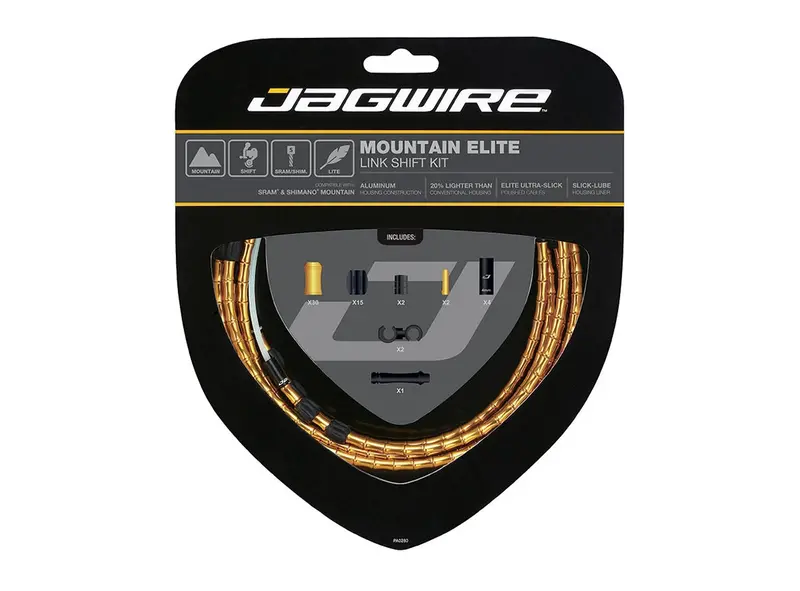 Jagwire Mountain Elite Link Shift Kit - Gold 2