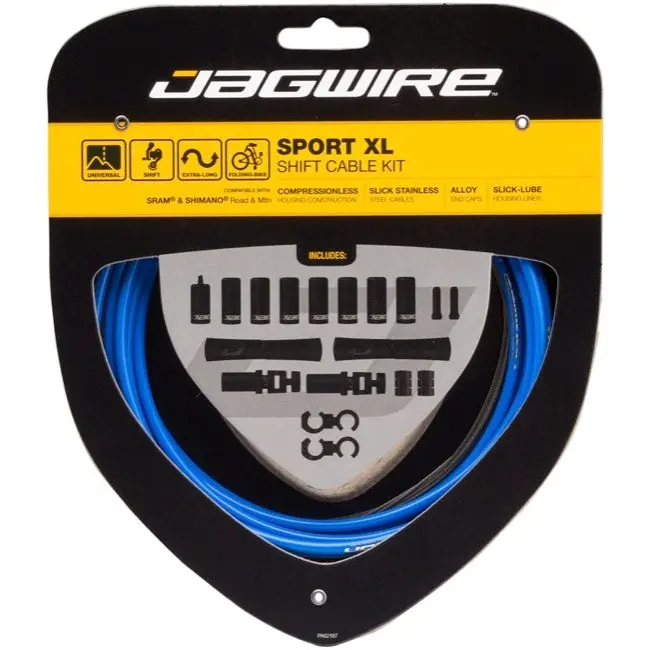 Jagwire Sport Xl Shift Cable Kit - Sram Shimano - Blue 1