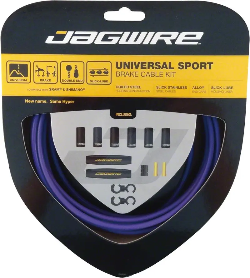 Jagwire Universal Sport Brake Cable Kit - Purple 1