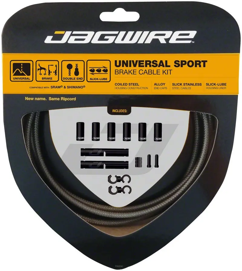 Jagwire Universal Sport Brake Cable Kit - Sterling Silver 1