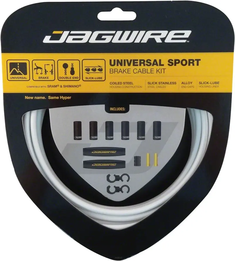 Jagwire Universal Sport Brake Cable Kit - White 1