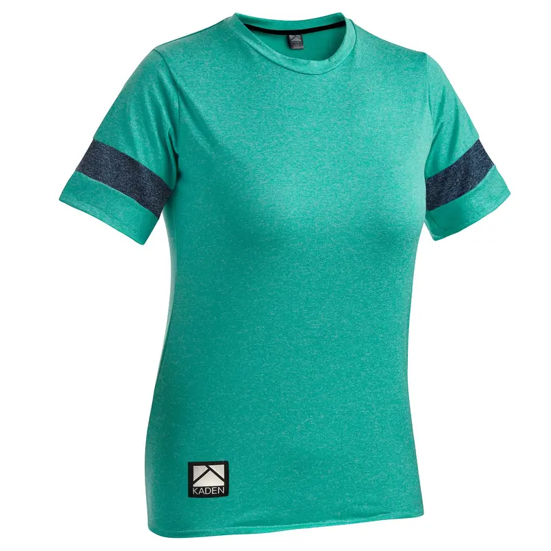 Kaden Apparel Florence Short Sleeve Mtb Jersey - Womens - Teal-Midnight Blue 1