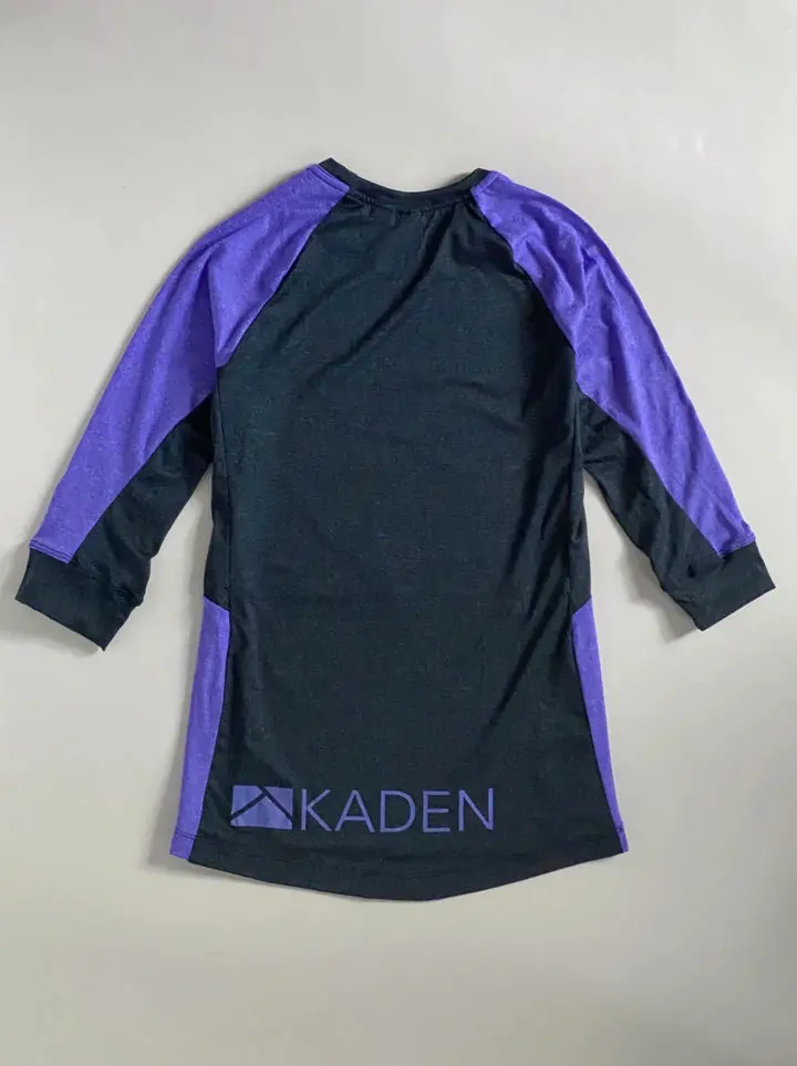 Kaden Apparel Gryla 3/4 Sleeve Mtb Jersey - Womens - Midnight Blue-Lilac 2
