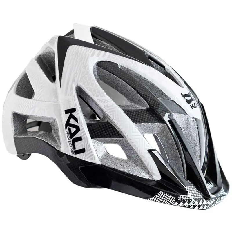Kali Avita Mtb Helmet - Carb Pattern - White-Gray 1