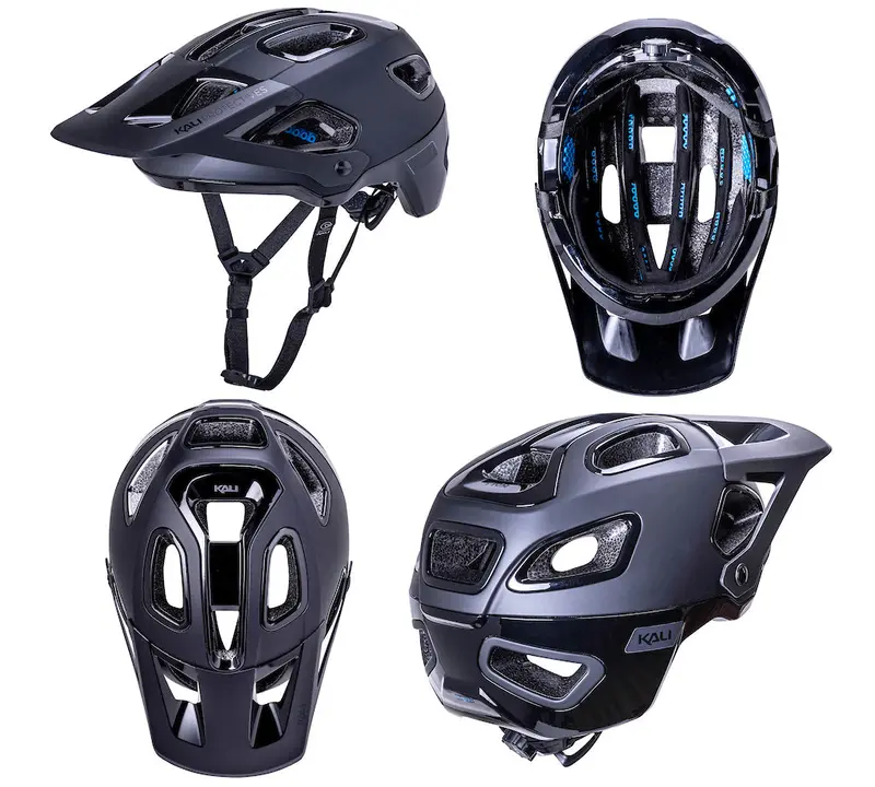Kali Cascade Mtb Helmet - Matt Black-Gloss Black - 2022 2