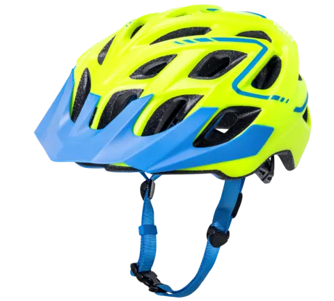 Kali Chakra Plus Reflex Mtb Helmet - Matt Fluro Yellow-Blue 1