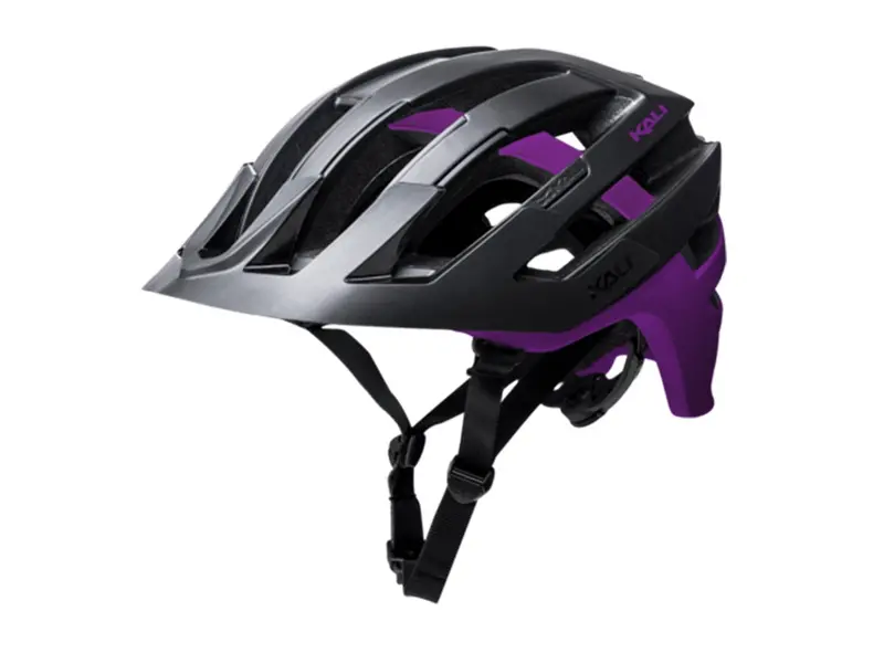 Kali Interceptor Dual Mtb Helmet - Matt Black-Purple 1