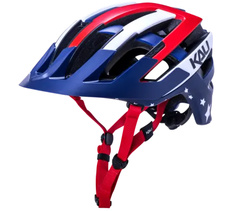 Kali Interceptor Patriot Mtb Helmet - Matt Red-White-Blue 1