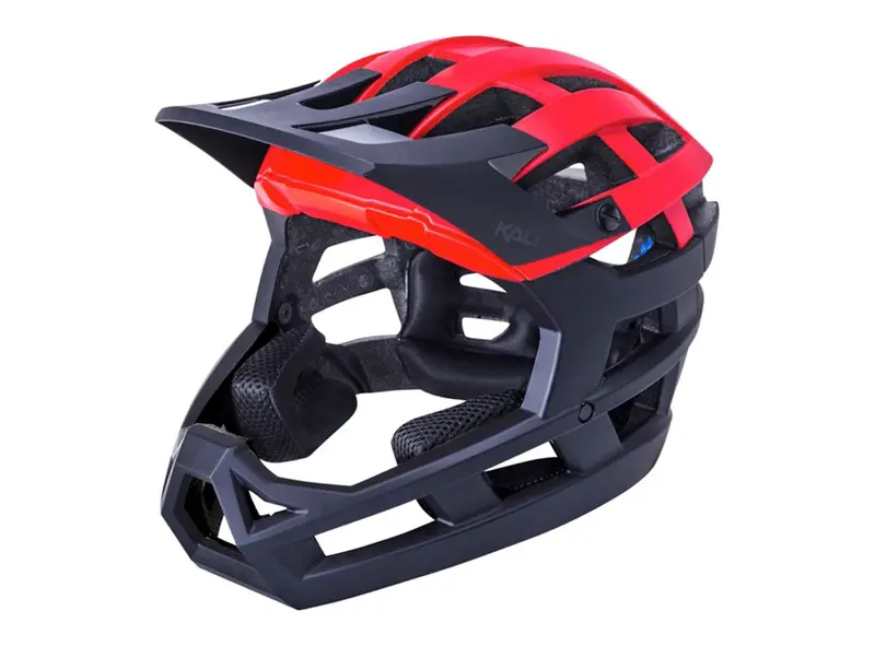 Kali Invader 2.0 Enduro Helmet - Matt Black-Red 1