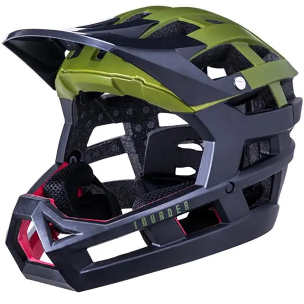 Kali Invader Enduro Helmet - Solid Matt Khaki-Black 1
