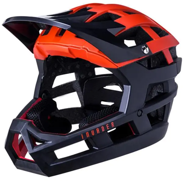 Kali Invader Enduro Helmet - Solid Matt Red-Black 1