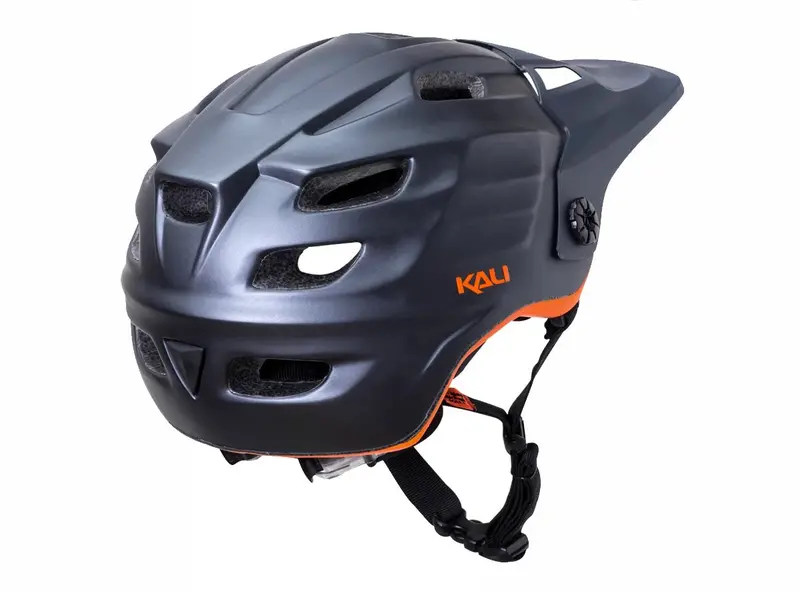 Kali Maya Mtb Helmet - Solid - Matt Gray-Orange 2