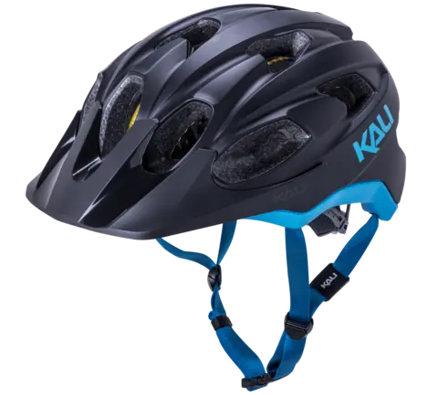 Kali Pace Mtb Helmet - Solid Matt Black-Blue 1