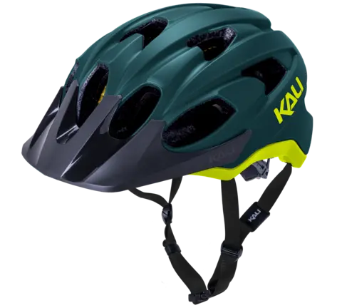 Kali Pace Mtb Helmet - Solid Matt Teal-Fluro Yellow 1