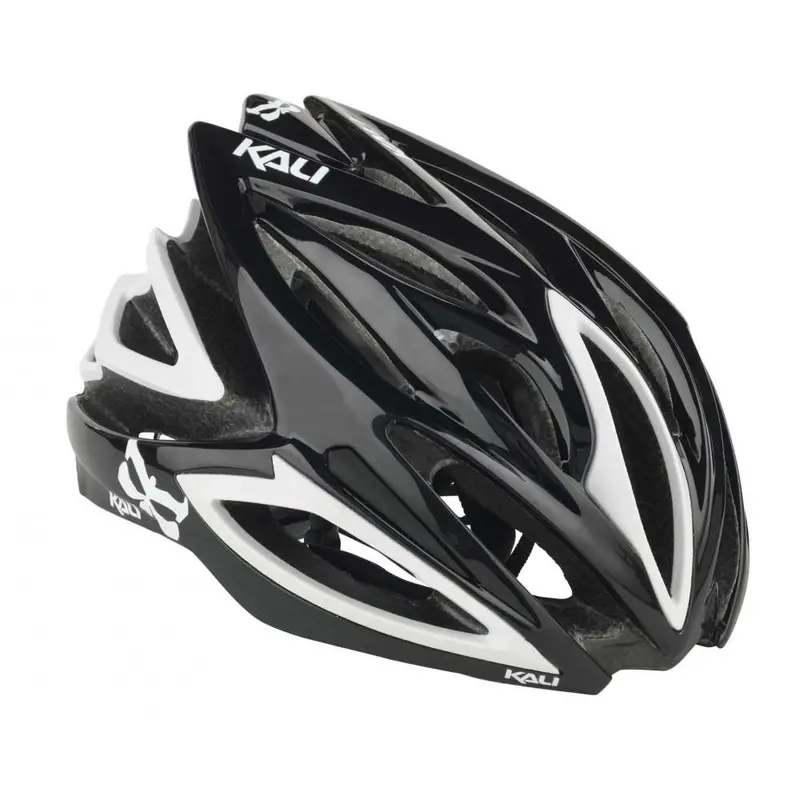 Kali Phenom Road Helmet - Black-Vanilla White 1