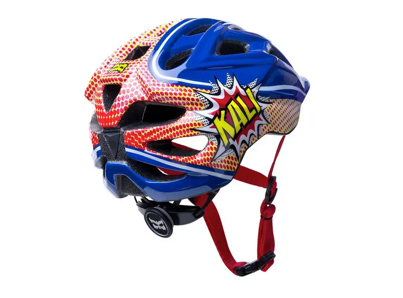 Kali Protectives Chakra Mtb Helmet - Kids - Power Blue-Red 2