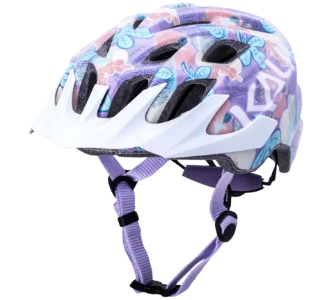 Kali Protectives Chakra Mtb Helmet - Youth - Flora Gloss Purple 1