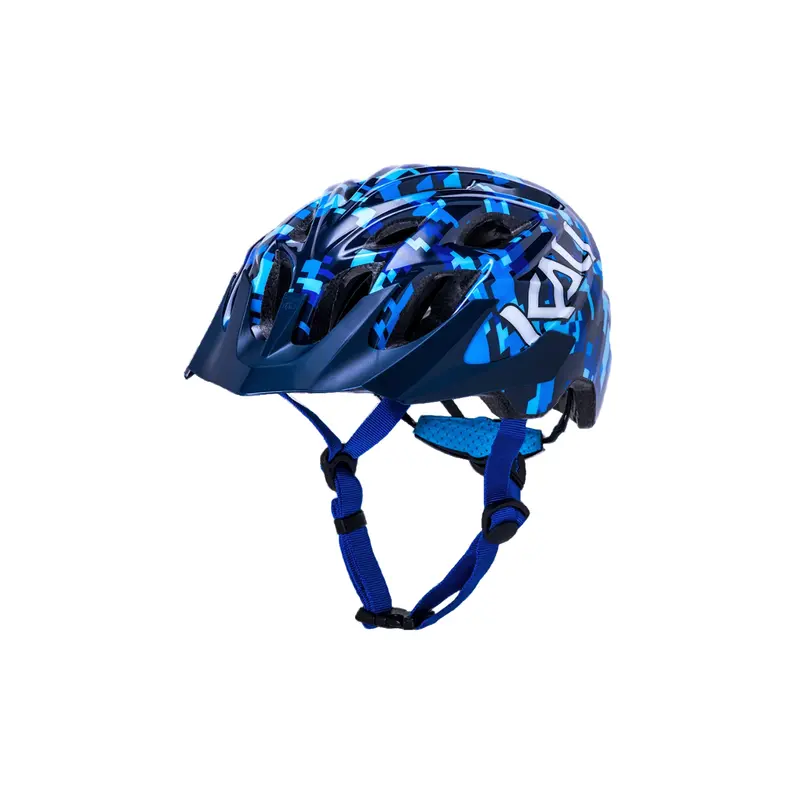 Kali Protectives Chakra Mtb Helmet - Youth - Pixel Gloss Blue 1