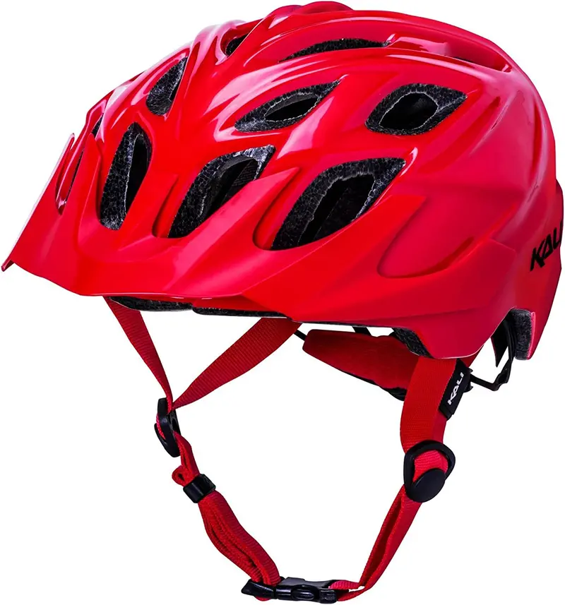Kali Protectives Chakra Solo Mtb Helmet - Solid Gloss Red 1