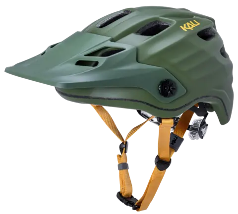 Kali Protectives Maya 2.0 Mtb Helmet - Solid Matt Khaki-Yellow 1