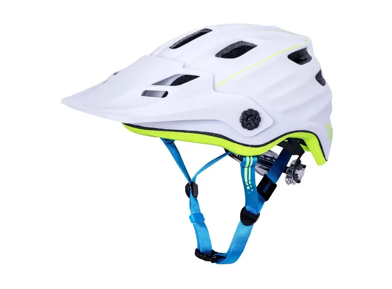Kali Protectives Maya 2.0 Revolt Mtb Helmet - Matt White-Flo Yellow - 2019 1