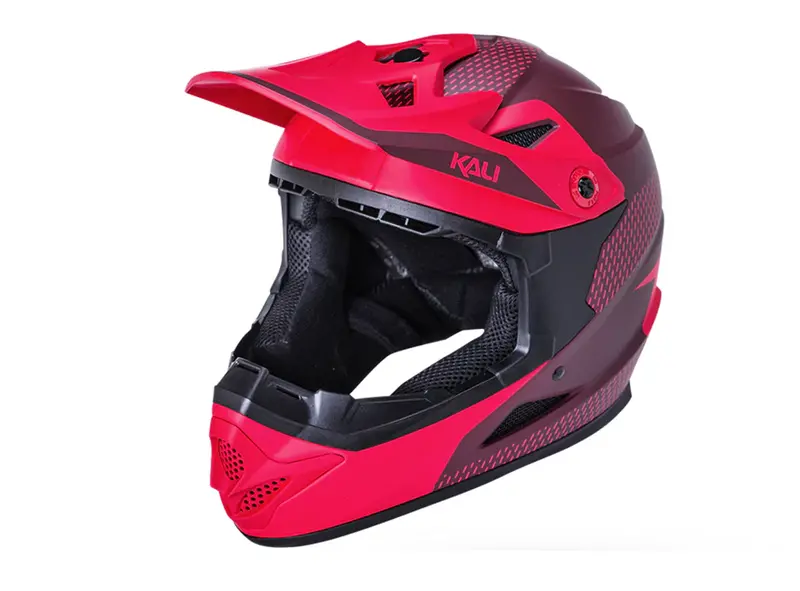 Kali Zoka Full Face Helmet - Dash Matt Red-Burgandy 1