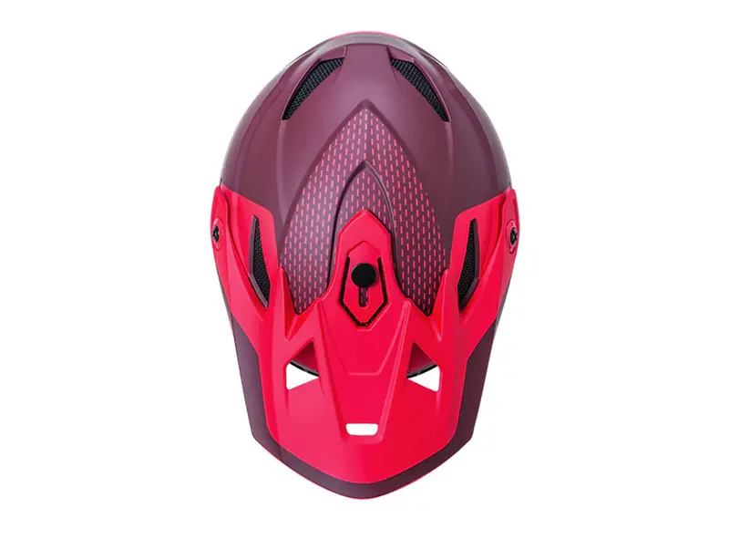 Kali Zoka Full Face Helmet - Dash Matt Red-Burgandy 4