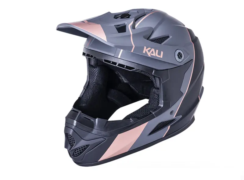 Kali Zoka Full Face Helmet - Stripe Matt Black-Bronze 1