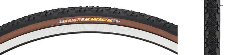 Kenda Kwick 700C Wire Cyclocross Tire - Black-Mocha 1